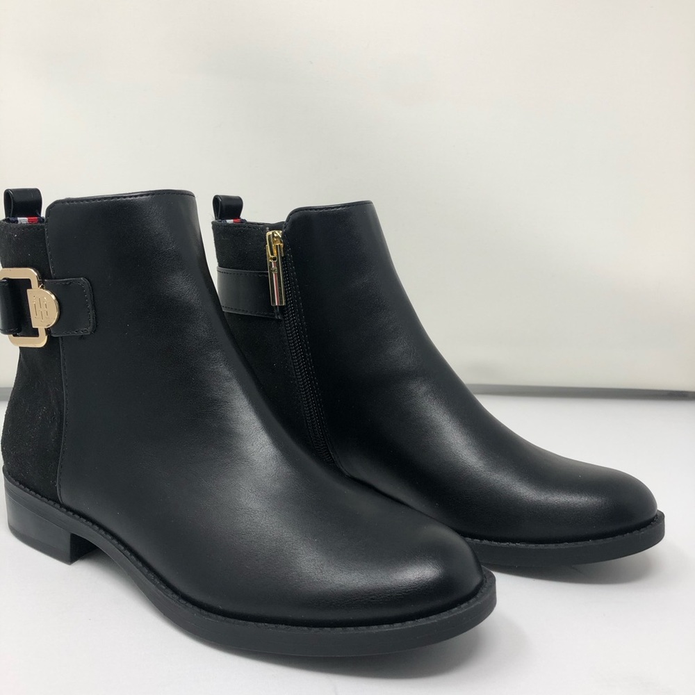 Tommy Hilfiger black ankle boots